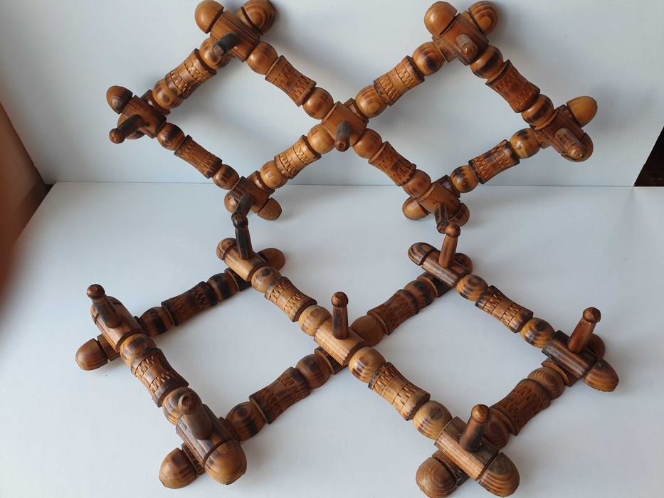 дерев'яна розсувна вішалка ГАРМОШКА часів срср