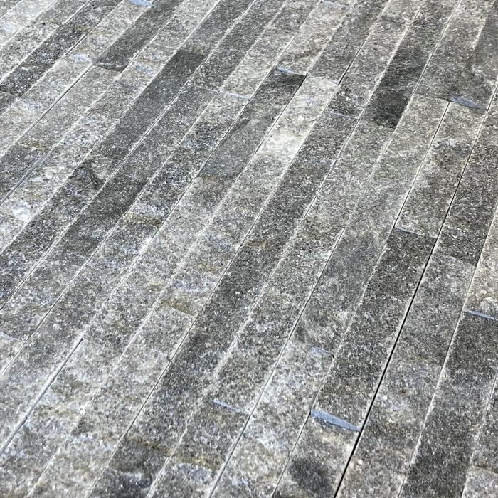 Panel ścienny Marmur Cloudy Black 10x36 Kamień Naturalny Elewacyjny