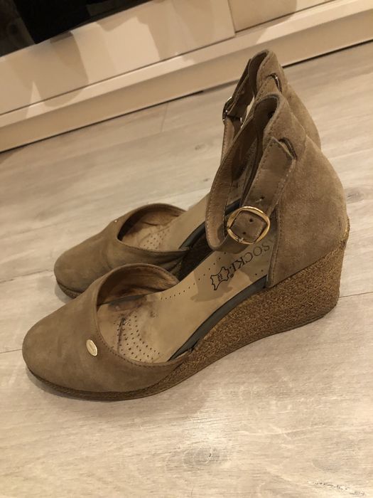 Buty skórzane espadryle Lasocki - 38