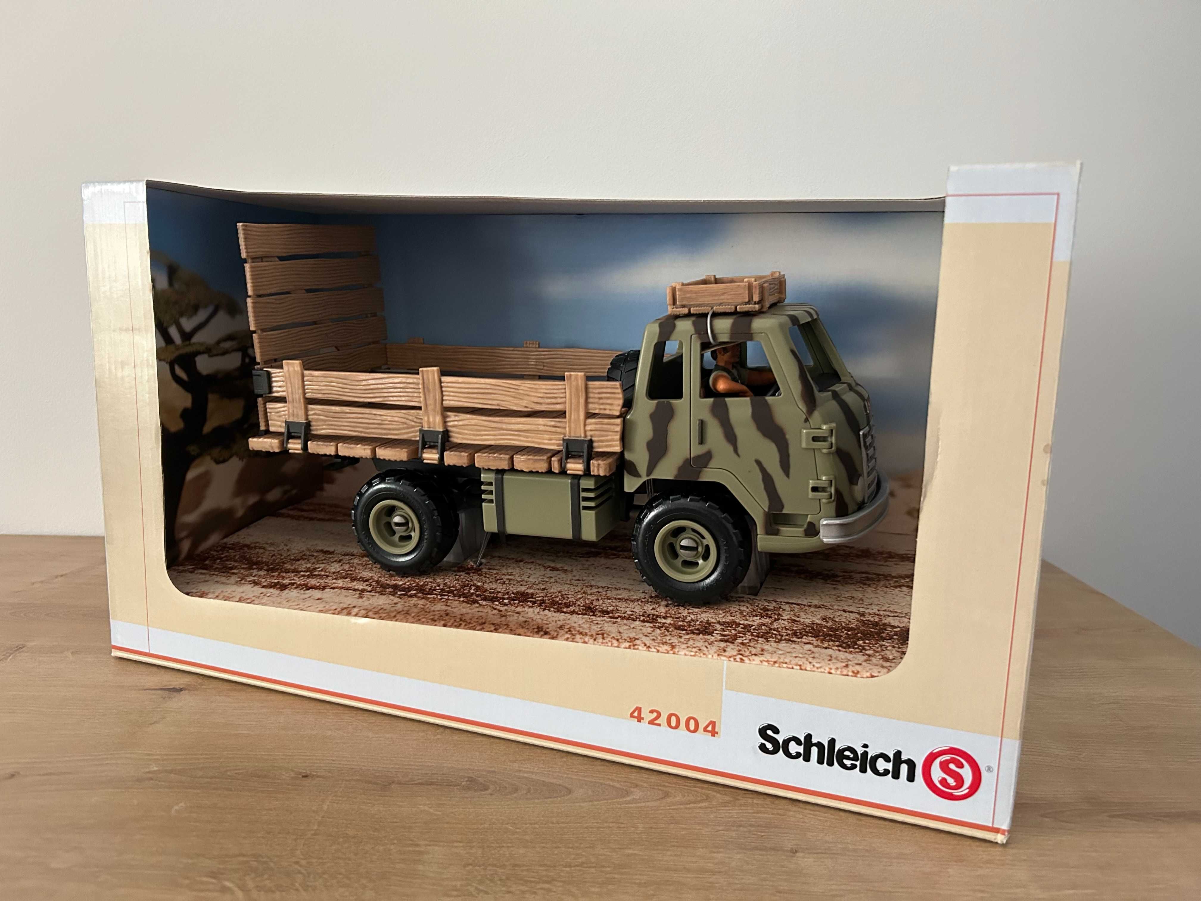 Schleich 42004 Safari Ciężarówka Z Kierowcą