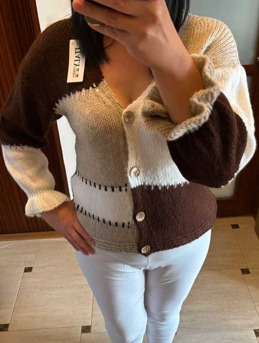 stylowy sweter kardigan italy moda
