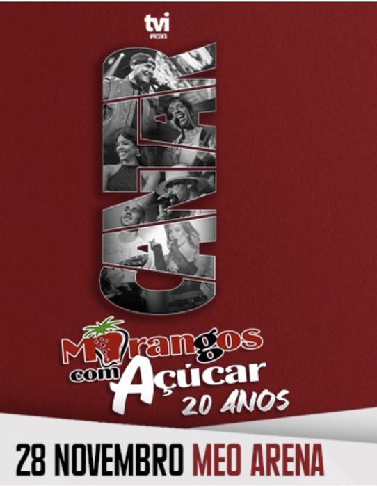 Vendo bilhete no meo arena”cantar morangos” balcão 2 dia 28/11