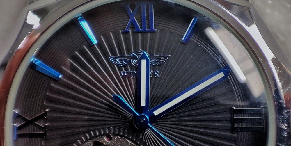 Zegarek automatyczny open heart Winner 42mm/14mm