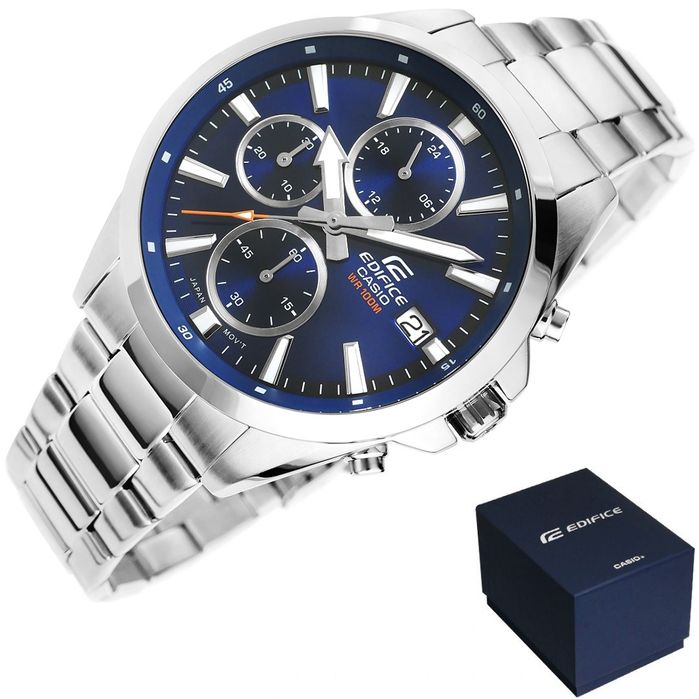 zegarek męski casio edifice efv-560d-2avuef 10 bar + box