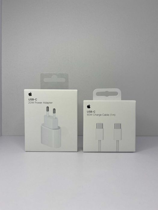 Apple швидкісна зарядка USB-C (Блок 20w + кабель 60w 1m)