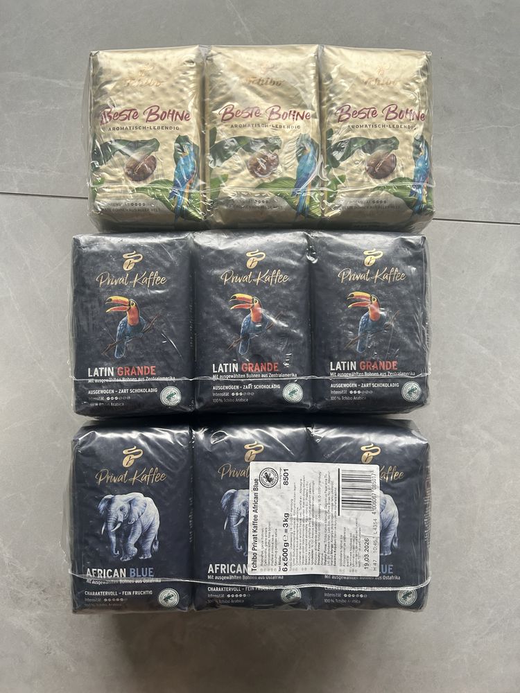 Kawa tchibo ziarna pakowane po 3kg