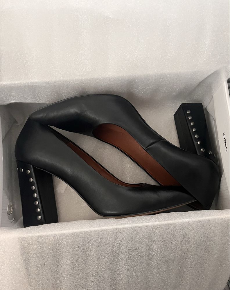 Buty skórzane na słupku Fabio Fabrizi