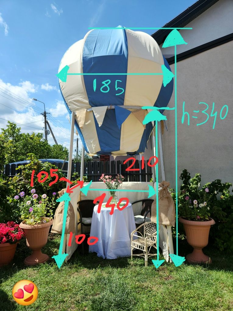 Wielki Balon Dekoracyjny 3,4m - na Eventy, śluby lub do ogrodu