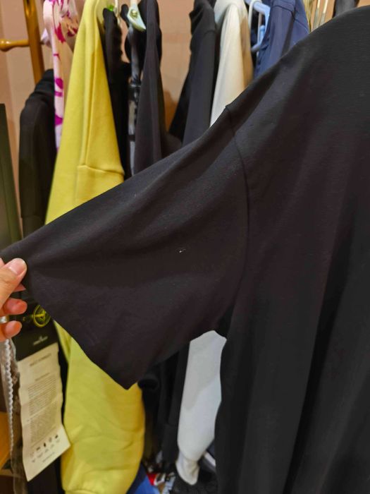 Stussy,Męska czarna koszulka z nadrukiem letnim, rozmiar L