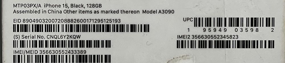 OUTLET Apple iPhone 15 128GB 8 cykli baterii FV23% Gwarancja