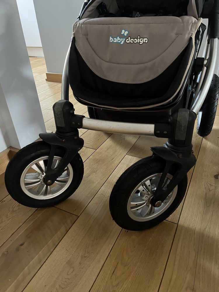 Wózek 2w1 Baby Design z torbą i dodatkami