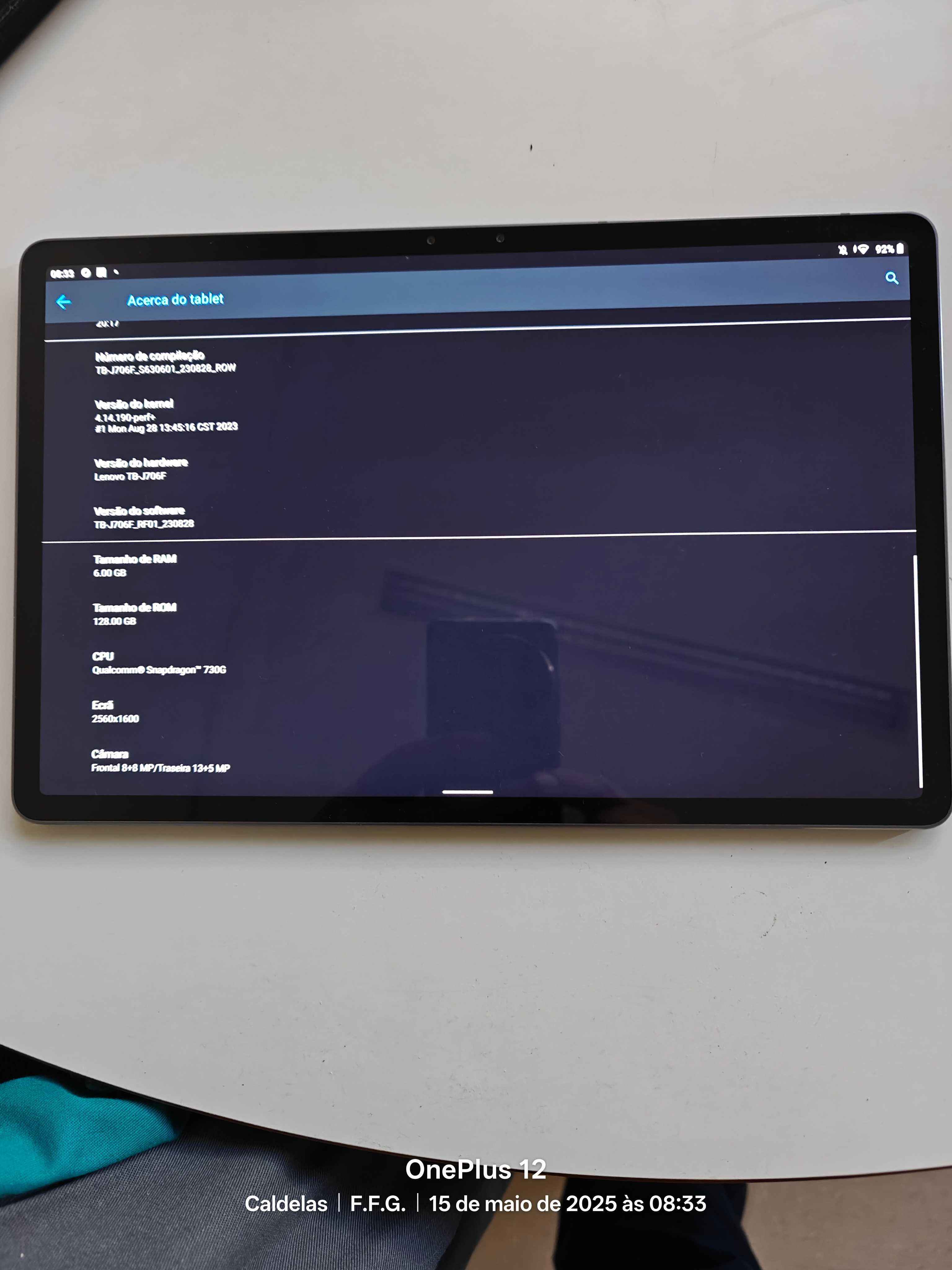 Tablet Lenovo P11 Pro 128gb - 6 ram - Com teclado e Precision Pen 2