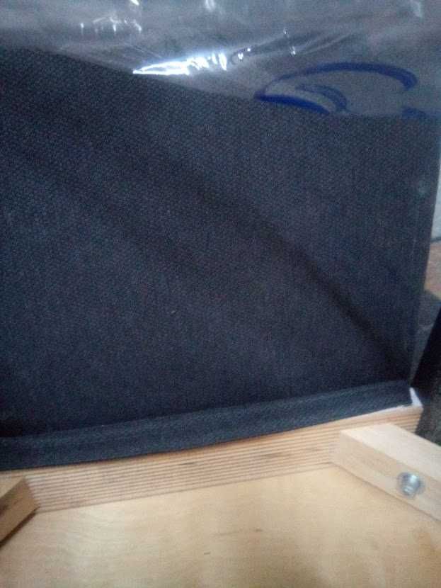 cadeira ikea preto com capas cinza