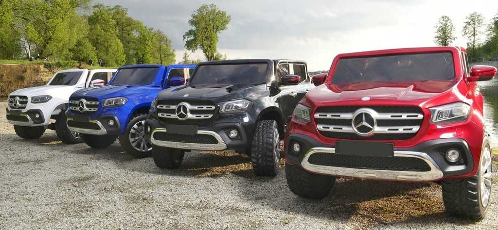 Pickup Terenowy MERCEDES X KLASA 24V 4x4 Auto AKUMULATOR Quad 2 DZIECI