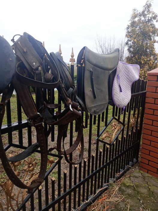 Sprzedam siodło uprząż puszorek ogłowie sprzęt do jazdy