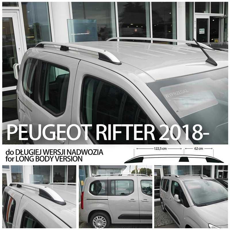 Relingi dachowe Citroen Berlingo Peugeot Partner Rifter LONG 2 WZORY !