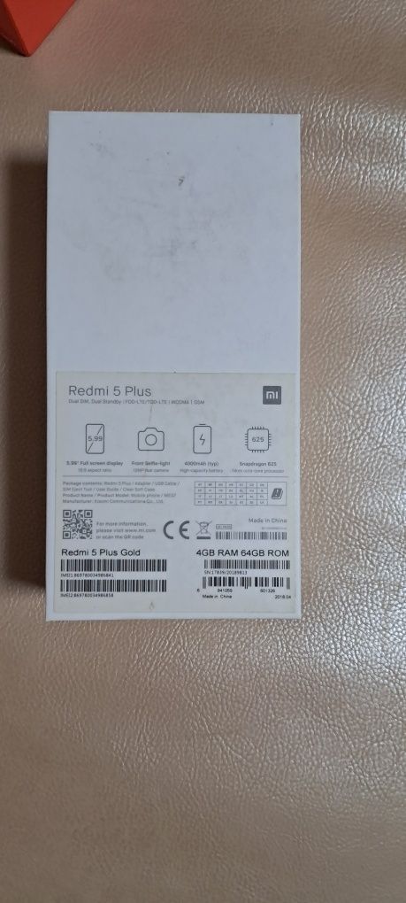 Xiaomi Redmi 5 Plus 4/64GB Gold