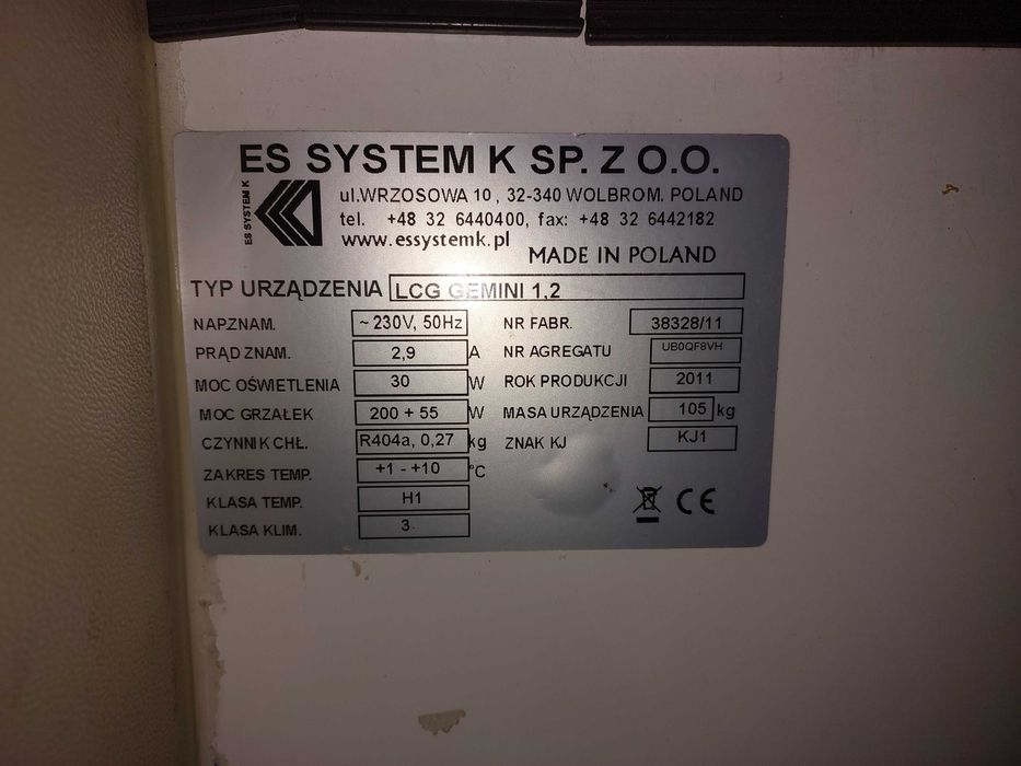 Lada chlodnicza Es System