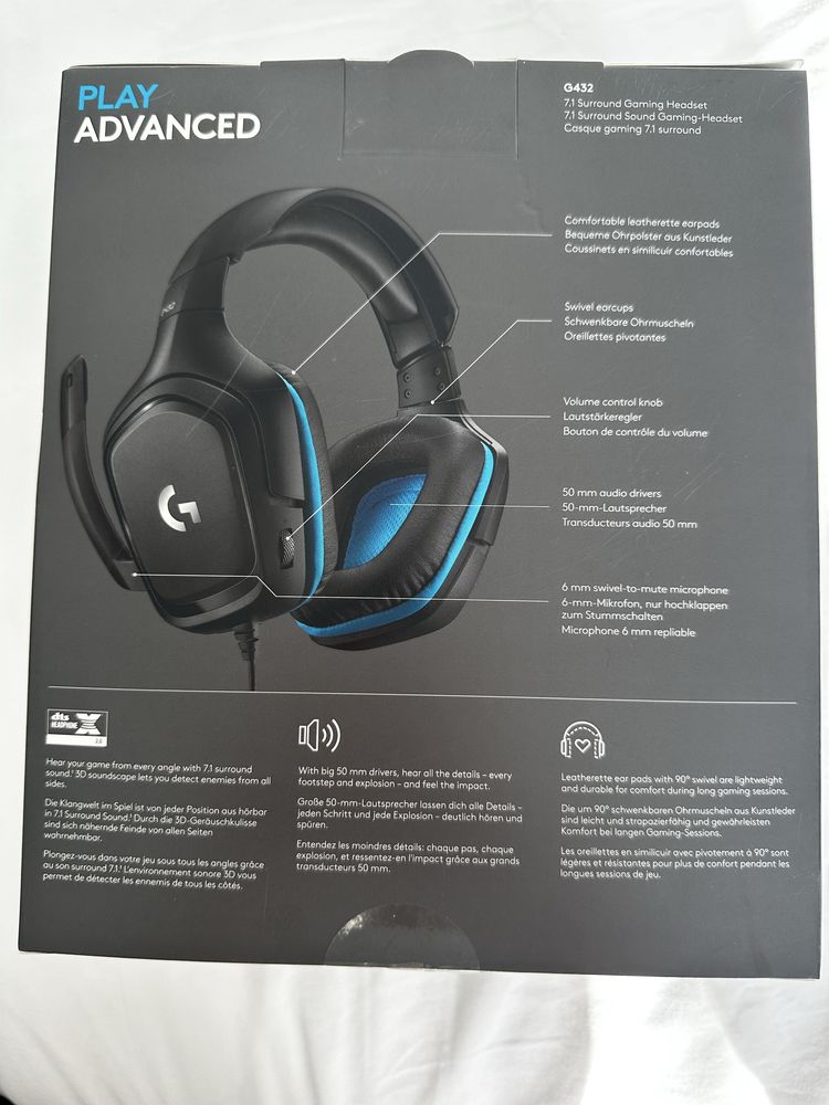 Sluchawki logitech g432