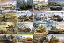 Збірна модель танків, бронетехніки  ОНОВЛЕНИЙ маштаб  1/35  1/48 1/72
