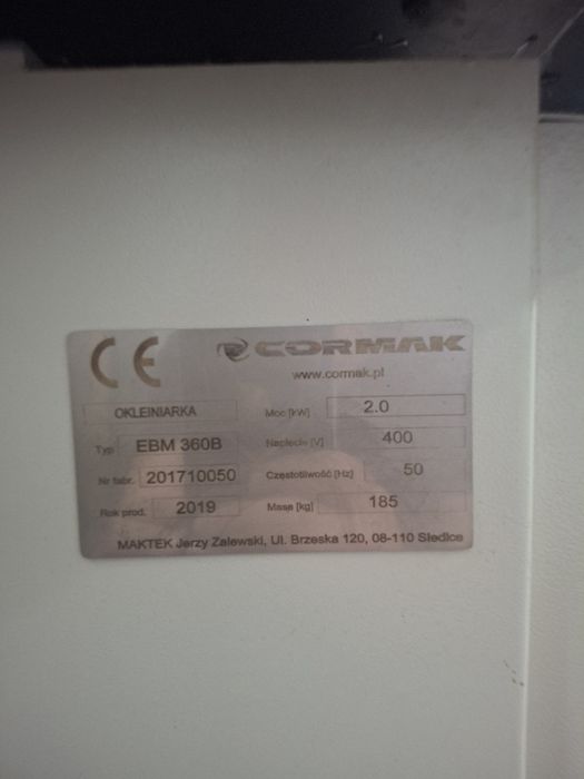Okleiniarka Cormak EBM 360B