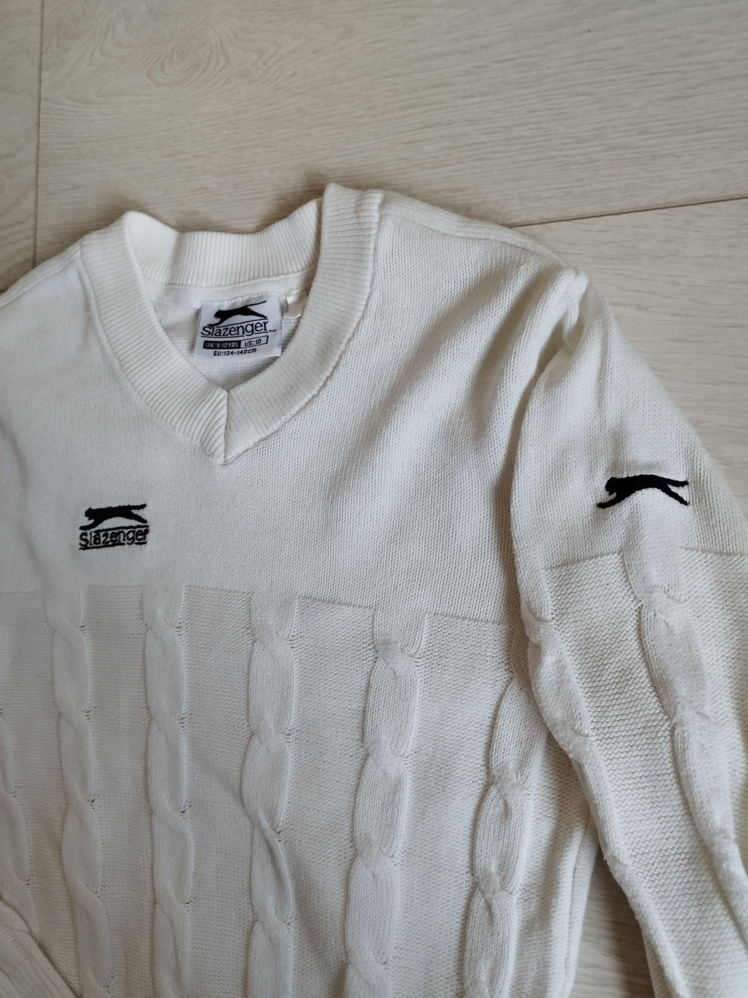Ładny Sweterek Slazenger 134-140cm Sweter chłopięcy 7-8-9lat wizytowy