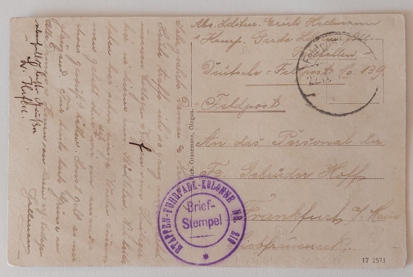 Feldpost Cerkiew prawosławna Bielsk Podlaski ul. Mickiewicza. 1917r