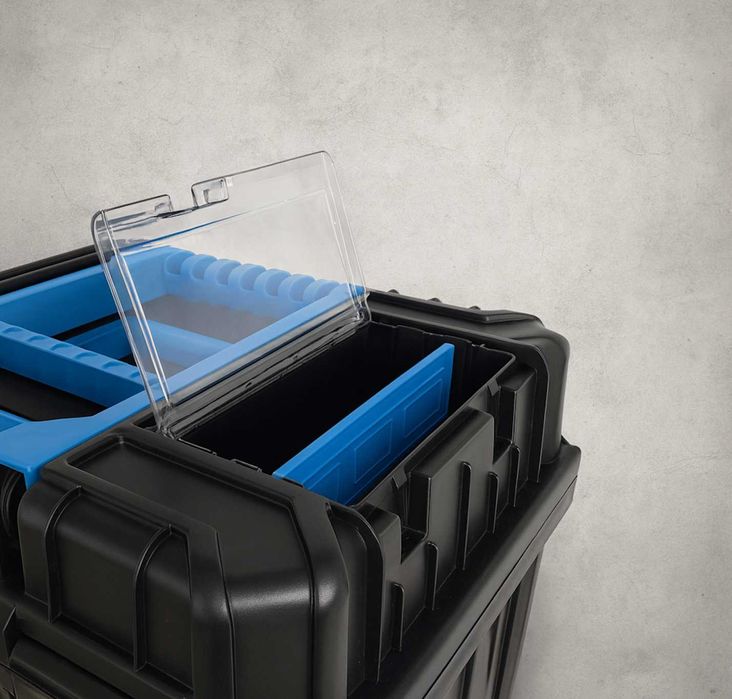 3w1 XXL Skrzynka narzędziowa na kółkach Modułowa Składana+Gratis Tacka