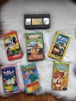 Kasety VHS bajki dla dzieci zestaw kaset