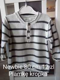 Sweterek w paski Newbie 80 cm