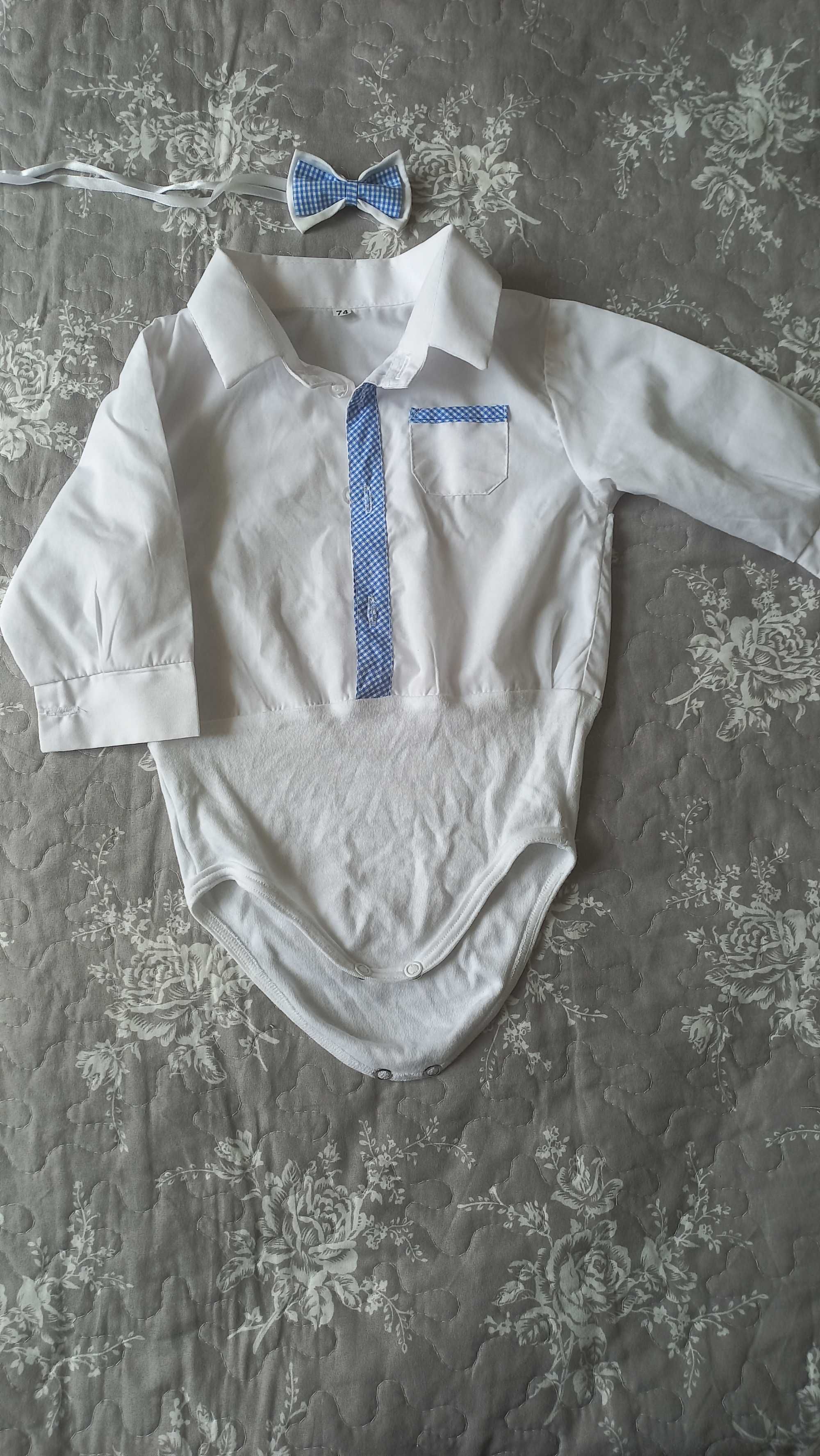 Elegancki zestaw dla chłopca rozm. 74 (np. na chrzest)