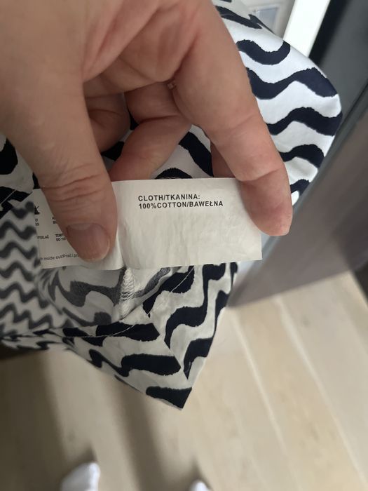 Sukienka bawelniana Carry xl bialo czarna