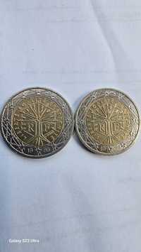 Para venda duas moedas de 2 euros franca 1999