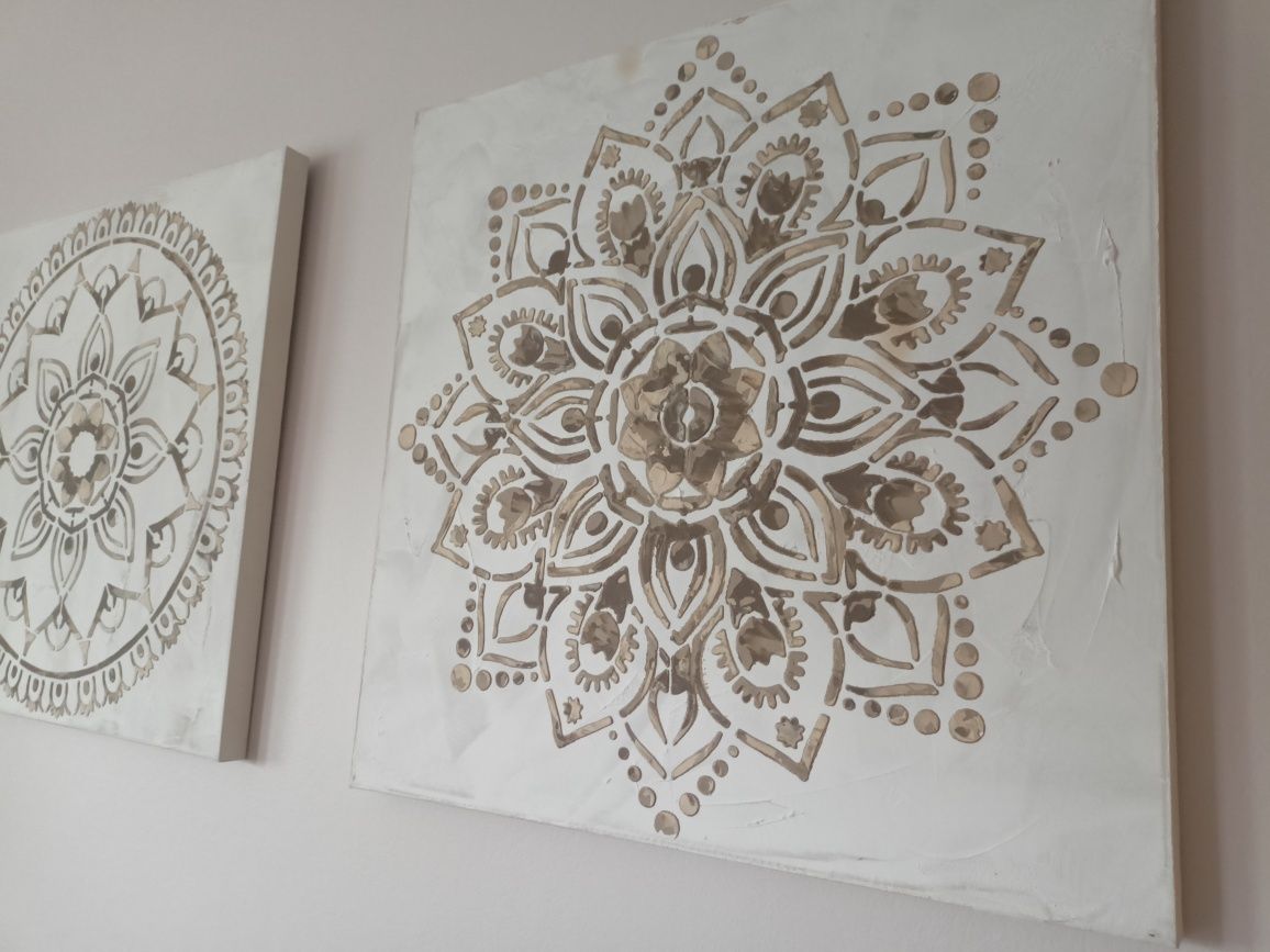 Mandala Dyptyk ArtDeco 60*60