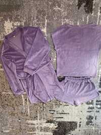 Комплект піжама з халатом на зріст 140-146
