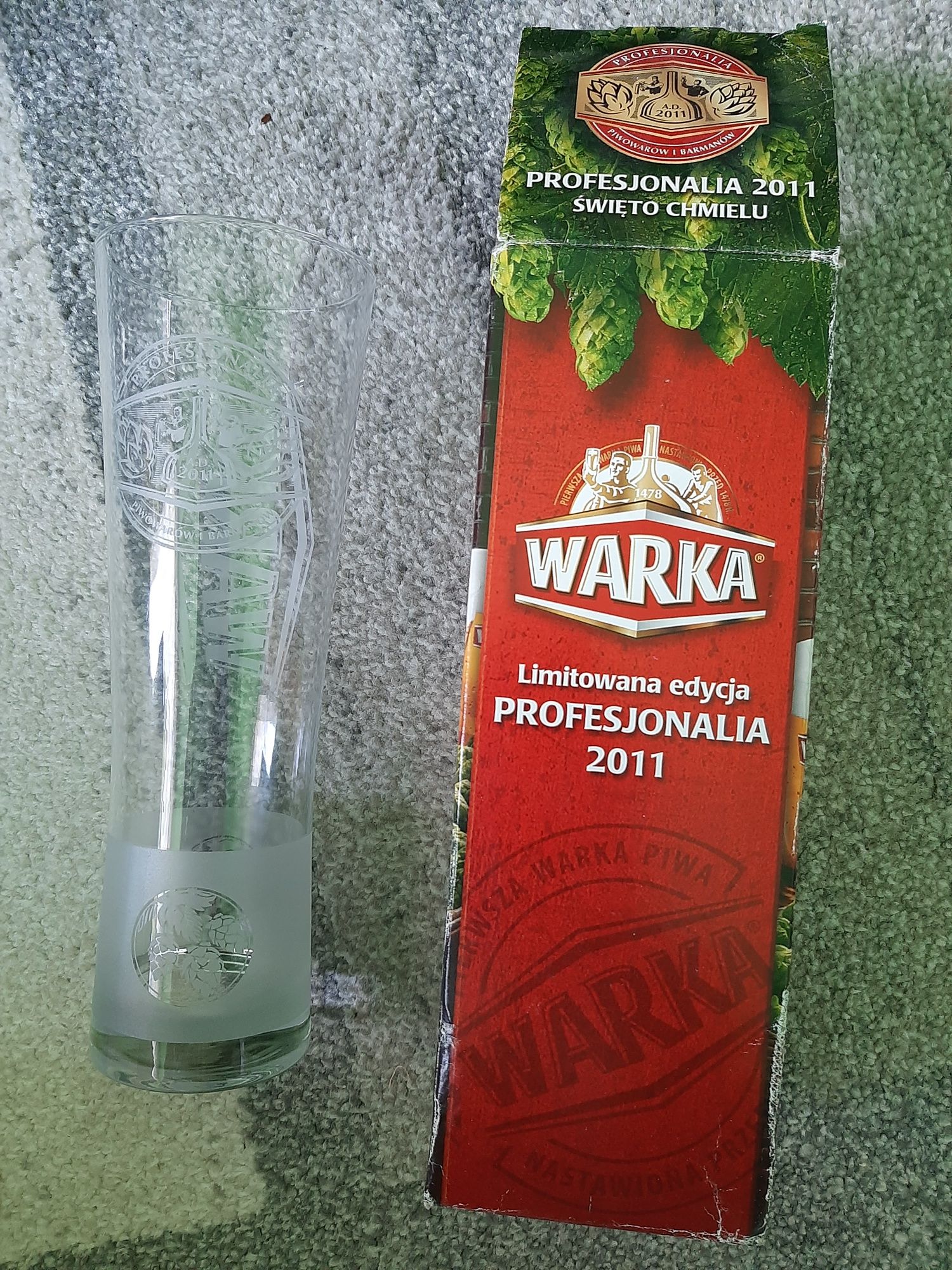 Szklanka do piwa Warka edycja limitowana 2011