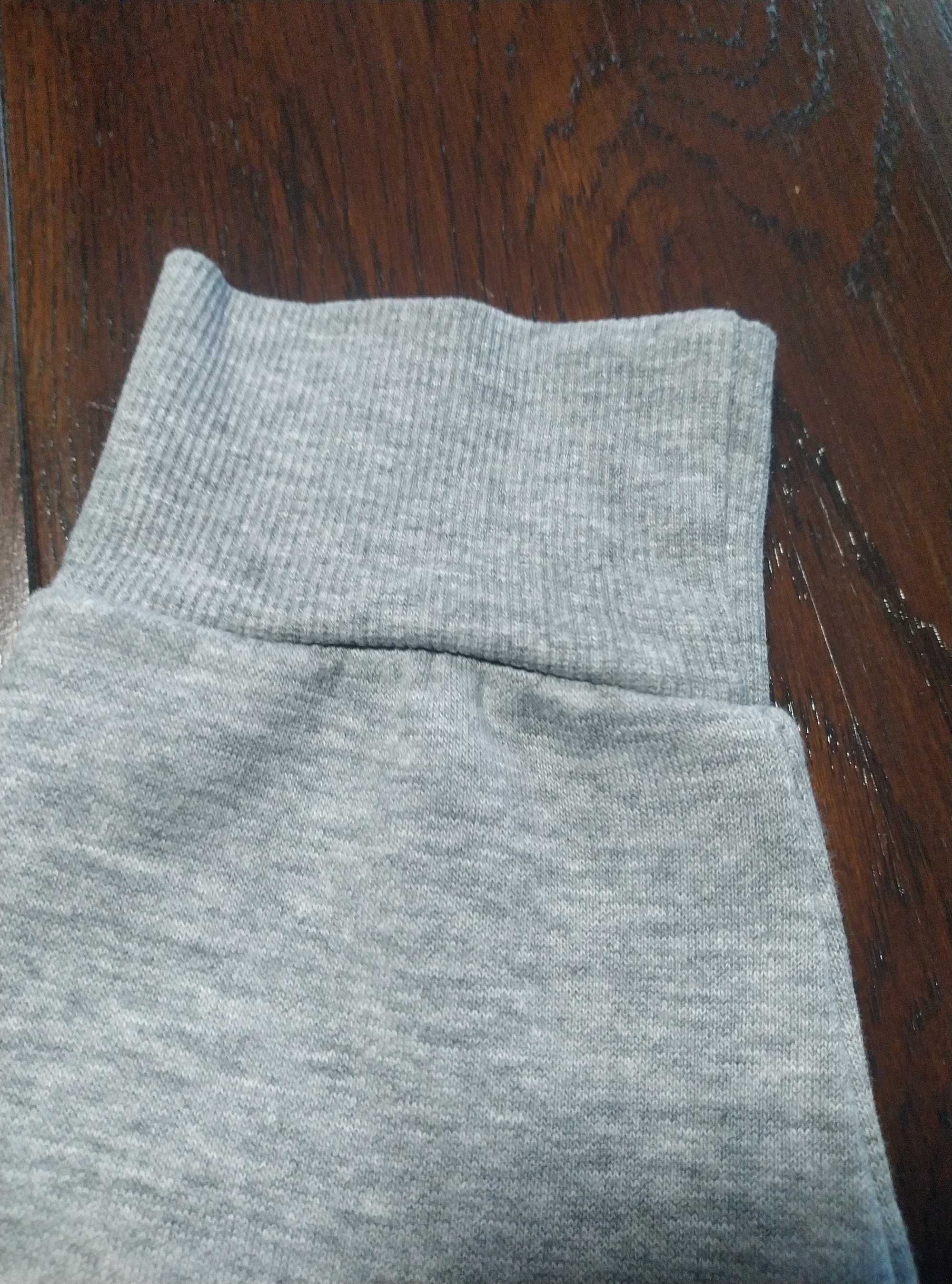 Szara bluza z kapturem H&M Basic r.S
