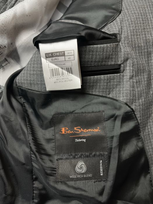 Классический костюм Ben Sherman Wool Rich размер М оригинал в клетку