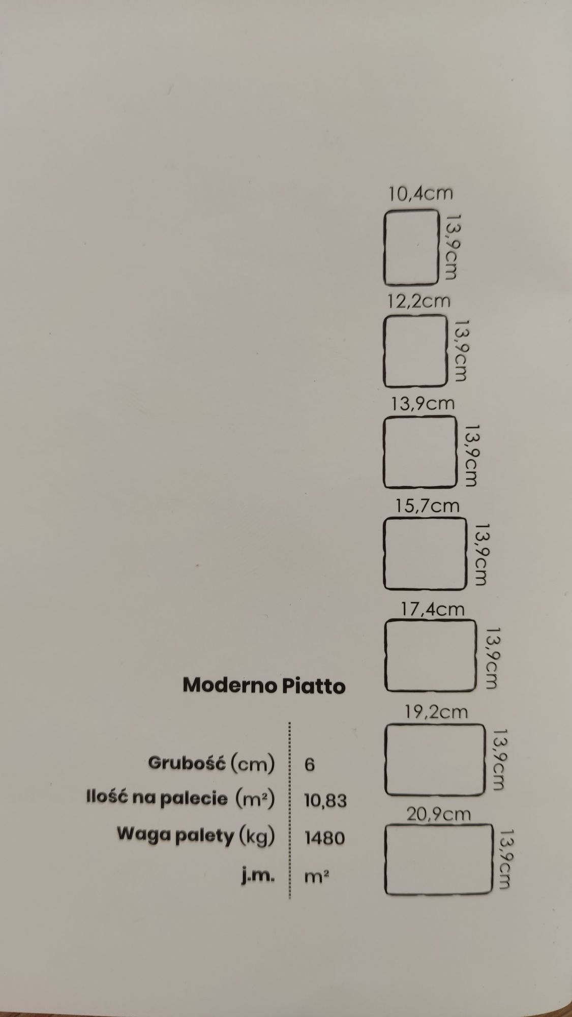 Kostka brukowa Drogbruk Moderno PIATTO 6 Diament