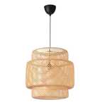 Lampa wisząca IKEA SINNERLIG – bambus, ręcznie wykonana, Ø50 cm