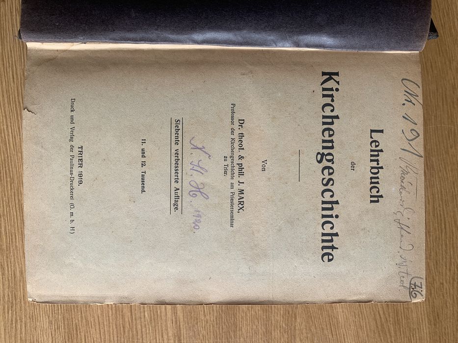 Historia kościoła podręcznik rok wydania 1919