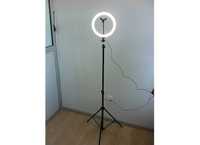 Кольцевая лампа 26 см со штативом, студийный свет для блогера