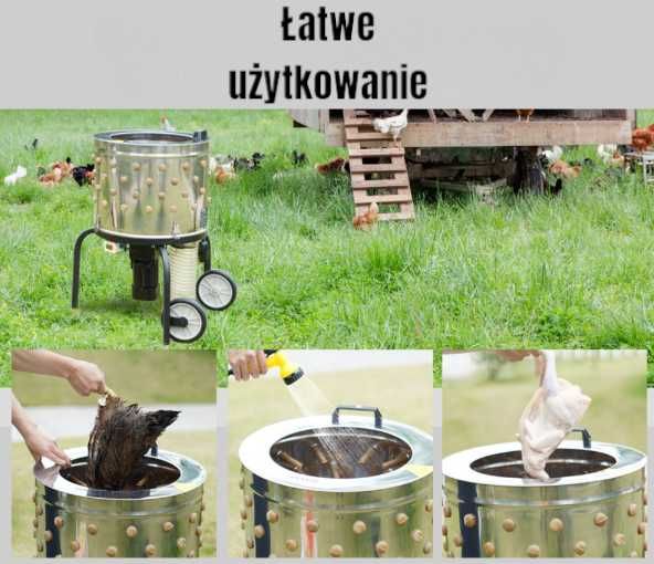 PROFESJONALNA Maszyna do Skubania Kurczaków Piór 500 W DARMOWA DOSTAWA