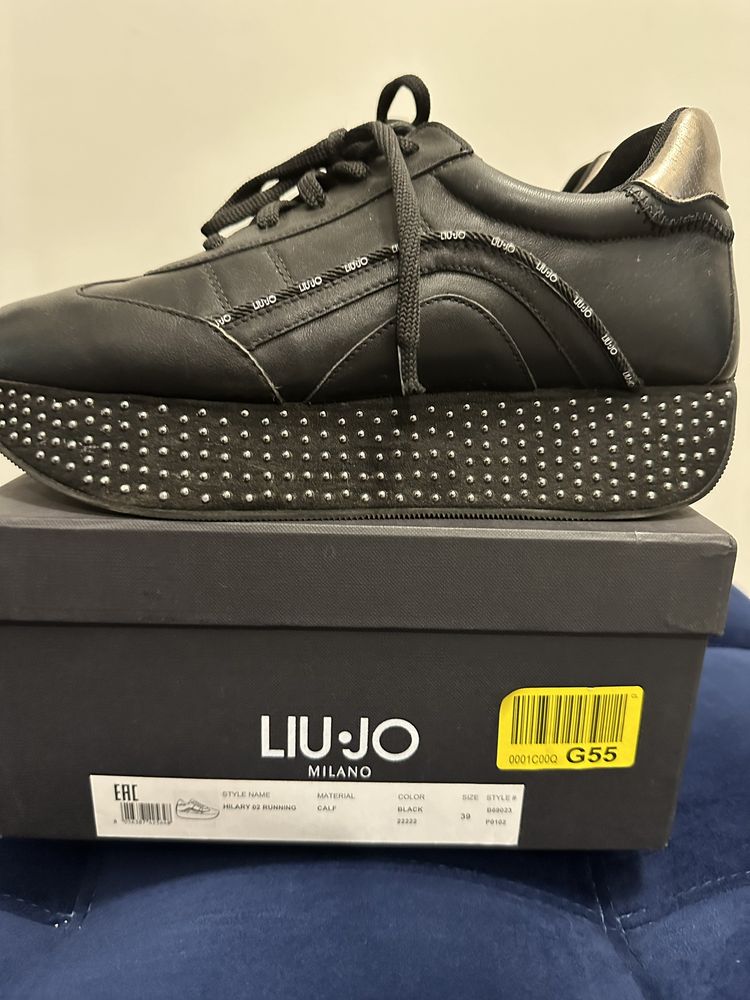 39 Liu Jo Casadei platforma adidasy sneakersy skóra naturalna PREMIUM