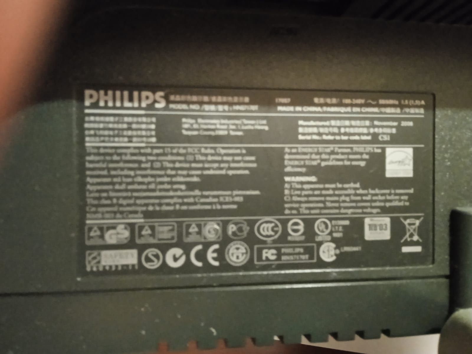 Monitor LCD Philips 170S