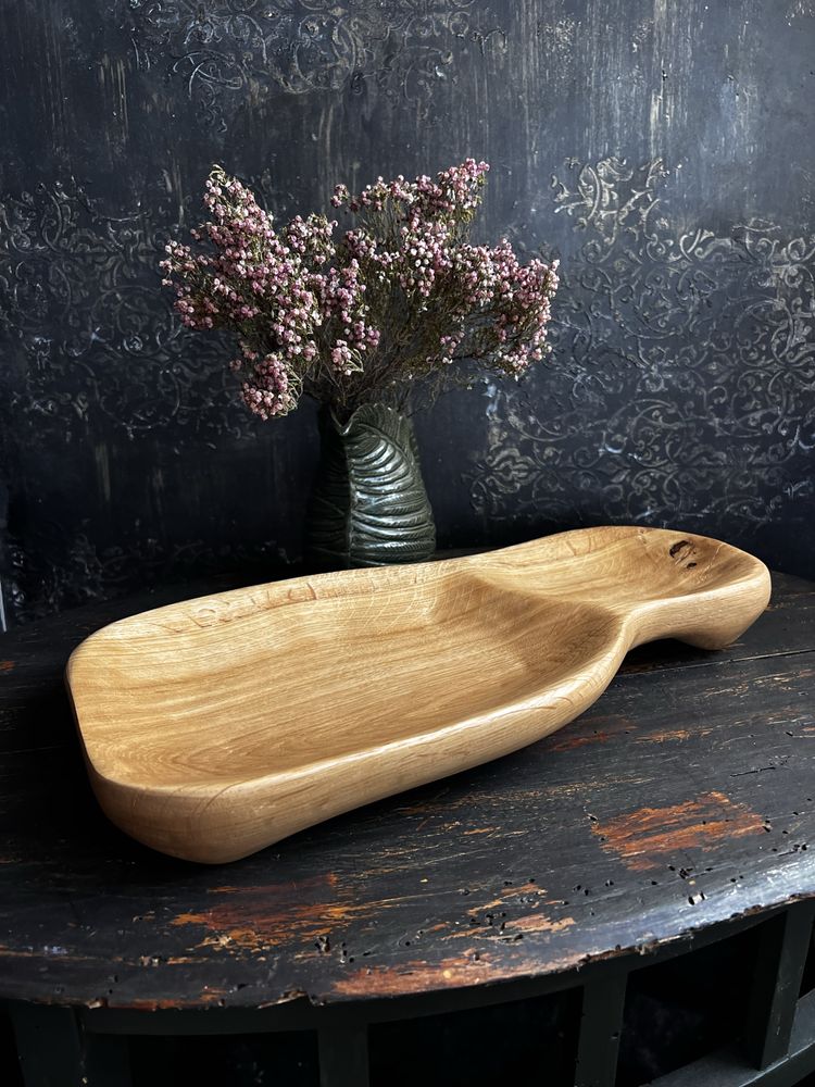 Wooden serving platter