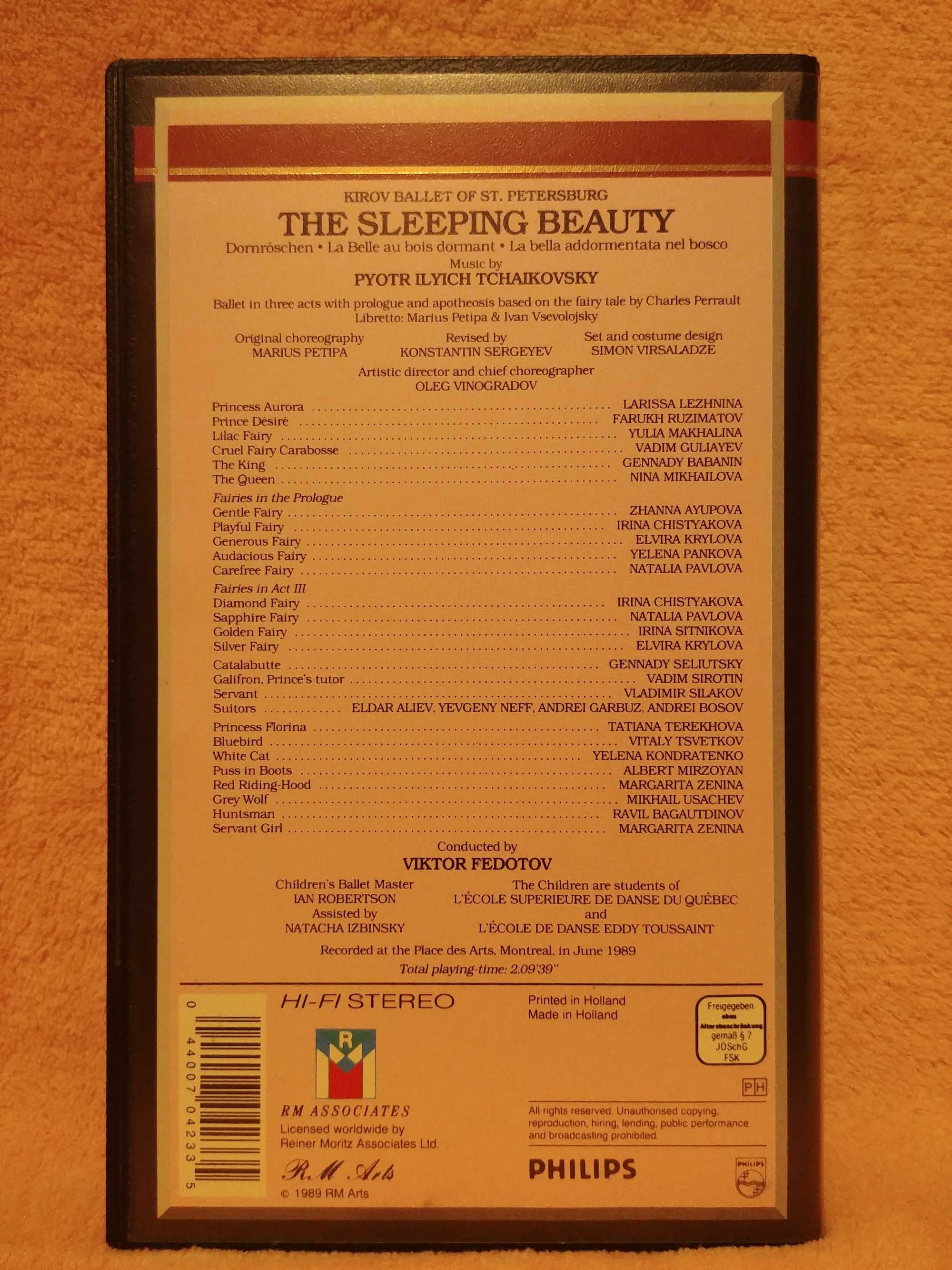 Balet The Sleeping Beauty Śpiąca Królewna Lezhnina VHS NM  -30%