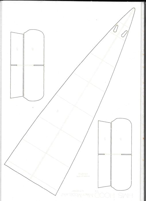WRĘGI - do Mały Modelarz HMS HOOD 2007r 2015r 1:300