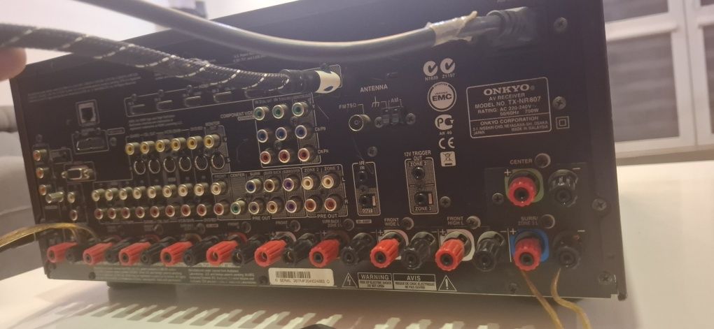 Amplituner Onkyo Tx-NR 807 zamiana na car audio