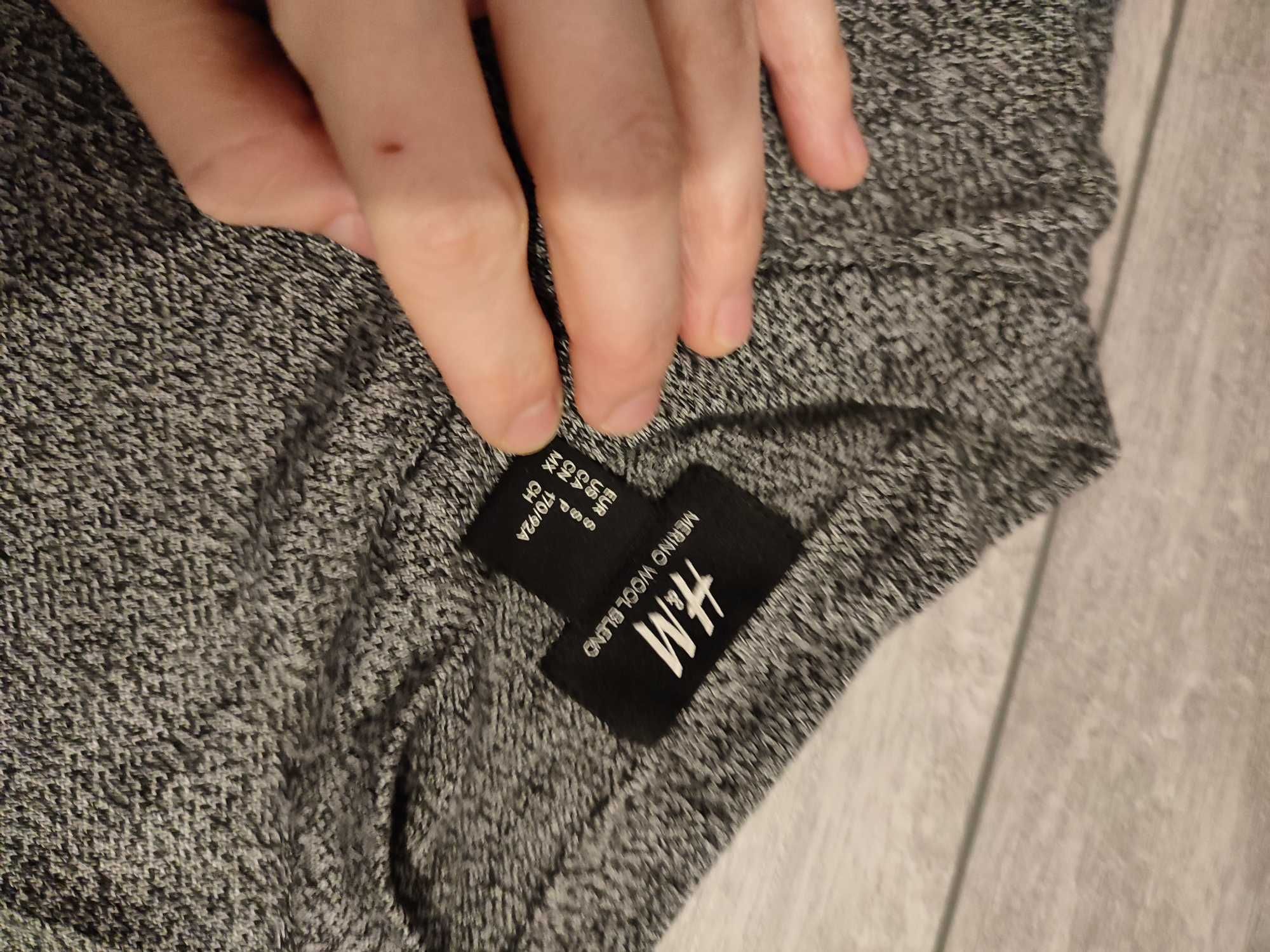 Sweterek męski z wełną h&m rozmiar s